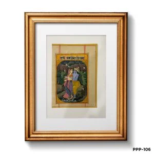 Miniature Painting Of Radha Krishna