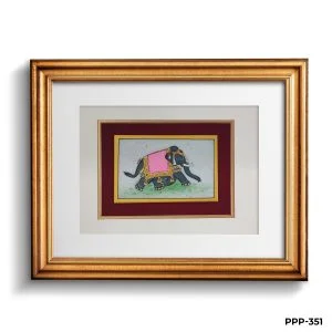 Marble Painting Of Royal Elephant