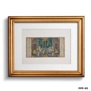 Miniature Painting Of Jahangir With Noorjahan