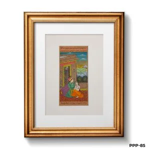 Miniature Painting Of Jahangir With His Courtesan