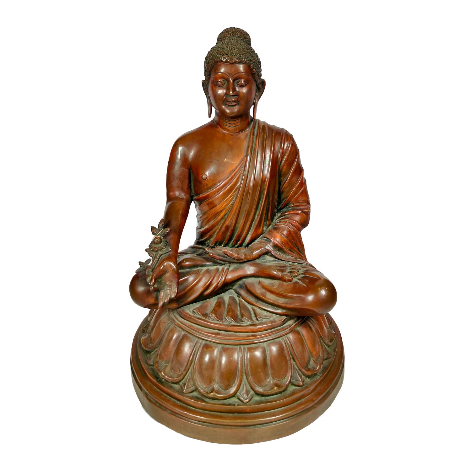 Classic Style Buddha in meditation pose - bronze coated reconstituted –  Marble Art France