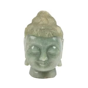 Very intricately carved buddha head in one piece