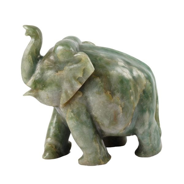 Very intricately carved elephant in one piece